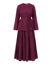 bordo gardenya poplin kraşlı takım