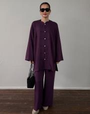 mürdüm manolya keten dokulu britli takım 2