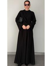 siyah pamuklı allerli elbise 2