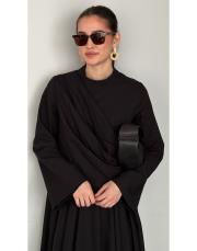 siyah pamuklı allerli elbise 3