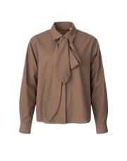 vizon pamuklu seyyar fularlı gömlek