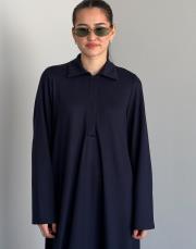 lacivert açelya modal elbise 3