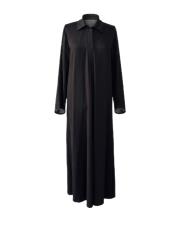 siyah açelya modal elbise