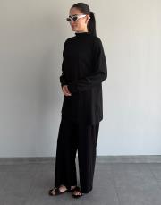 siyah şakayık modal taşlı takım 3