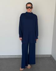 açık lacivert şakayık modal taşlı takım 2