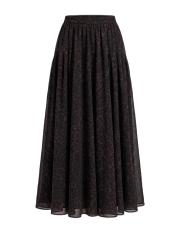 leopar şifon pamuk astarlı etek