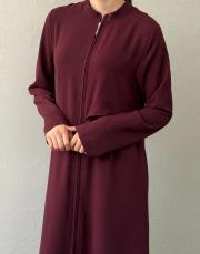 bordo gül aerobin uzun tunik takım 4