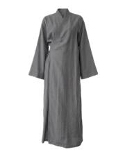 gri tensel kruvaze abaya