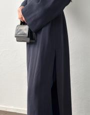 lacivert tensel kruvaze abaya 4