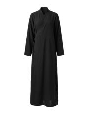 siyah tensel kruvaze abaya