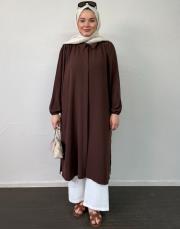 kahverengi lotus enjoy tunik