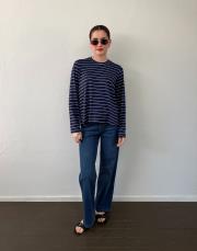 daisy lacivert penye kısa tunik 4