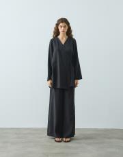 siyah tensel kimono takım