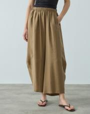 karamel tensel şalvar form pantolon 2