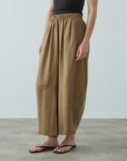 karamel tensel şalvar form pantolon 3