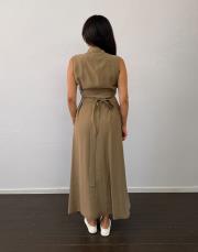 karamel tensel midi boy elbise 4