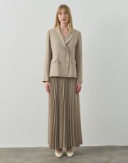 bej blazer plisole etekli takım