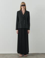 siyah blazer plisole etekli takım