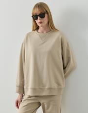 bej %100 pamuk sweatshirt 3