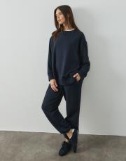 koyu lacivert %100 pamuk sweatshirt 3