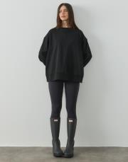 siyah %100 pamuk sweatshirt 3