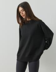 siyah %100 pamuk sweatshirt 4