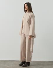 bej double şalvar form pantolon 2