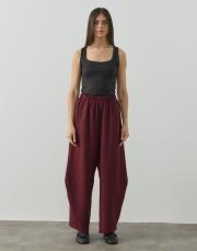 bordo double şalvar form pantolon
