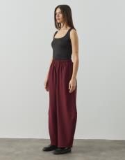 bordo double şalvar form pantolon 2