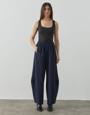 lacivert double şalvar form pantolon