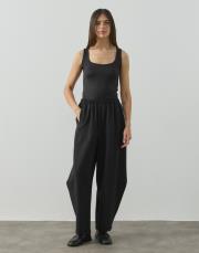 siyah double şalvar form pantolon