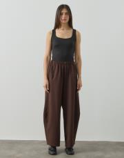 acı kahve double şalvar form pantolon