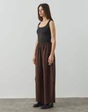 acı kahve double şalvar form pantolon 2