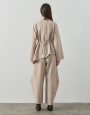 bej double asimetrik tunik 4