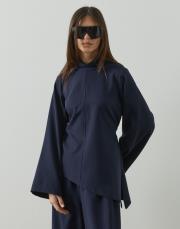 lacivert double asimetrik tunik 2