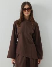 acı kahve double asimetrik tunik 2